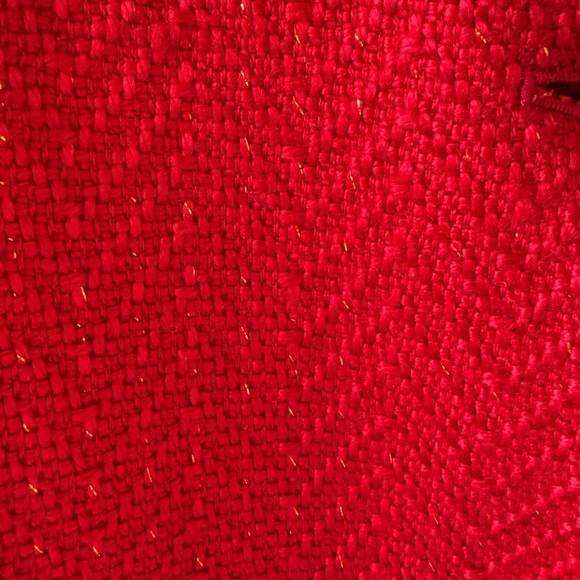 Simonton Says Red Size S Button Long Sleeve Jacket Quiet Luxury Career Church - Picture 11 of 15